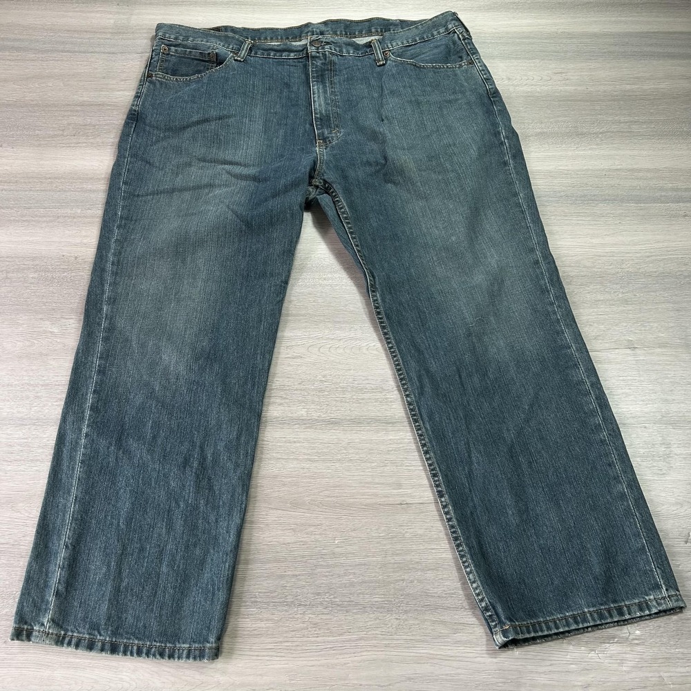 Levis 559 Jeans Mens 44x29 Relaxed Straight Leg Comfort Fit Denim Medium Wash